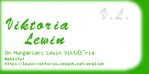 viktoria lewin business card